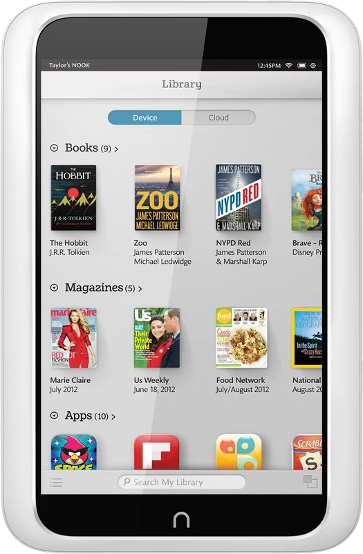 Barnes & Noble Nook HD tablet